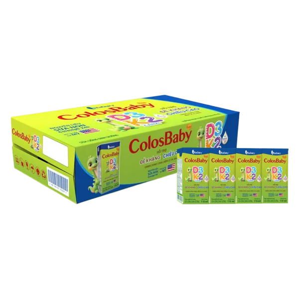 Th&ugrave;ng Sữa Uống Dinh Dưỡng Colosbaby Gold D3K2 110ml (lốc 4 hộp)