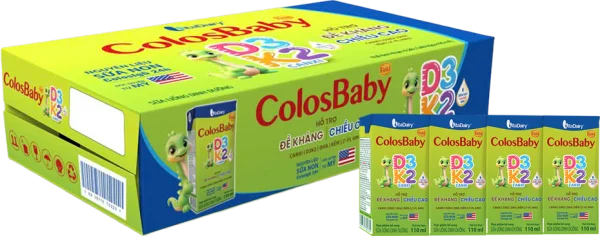 Thùng Sữa Uống Dinh Dưỡng Colosbaby Gold D3K2 110ml (lốc 4 hộp)