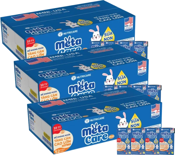 3 Thùng Sữa dinh dưỡng pha sẵn MetaCare Eco 110ml, Lốc 4 hộp (Từ 1 tuổi)