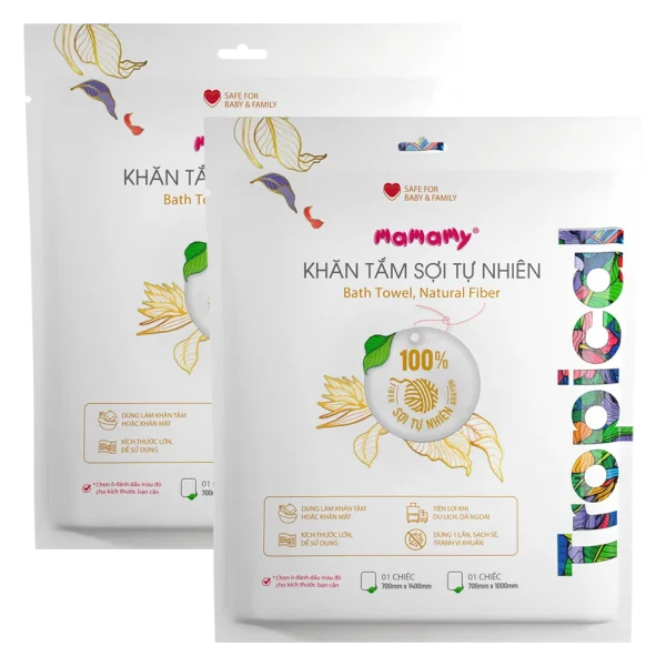 Combo 2 Khăn tắm Mamamy Tropical (700x1000mm)