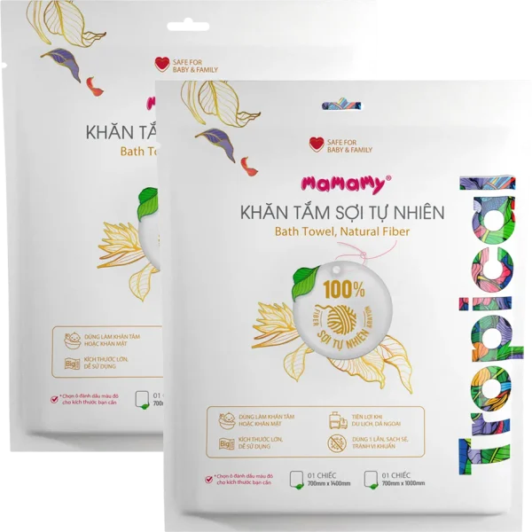 Combo 2 Khăn tắm Mamamy Tropical (700x1000mm)