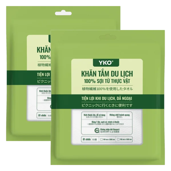 Combo 2 Khăn tắm du lịch Yko (700x1000mm)