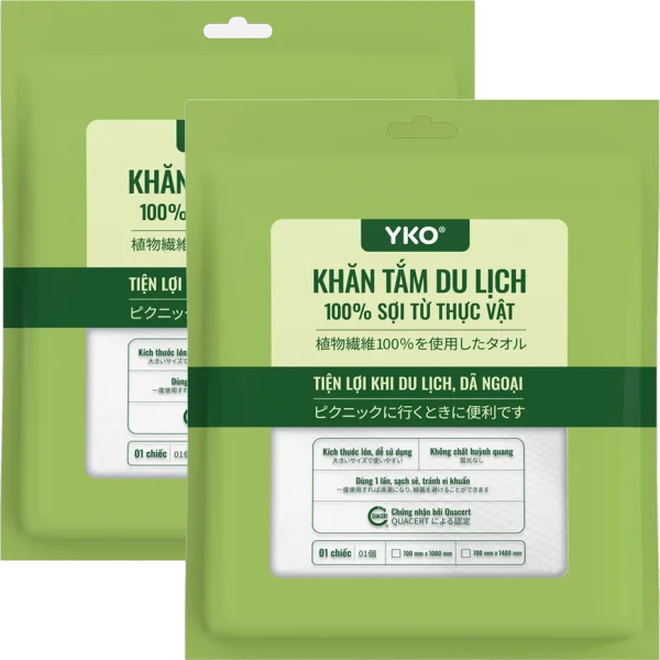 Combo 2 Khăn tắm du lịch Yko (700x1000mm)