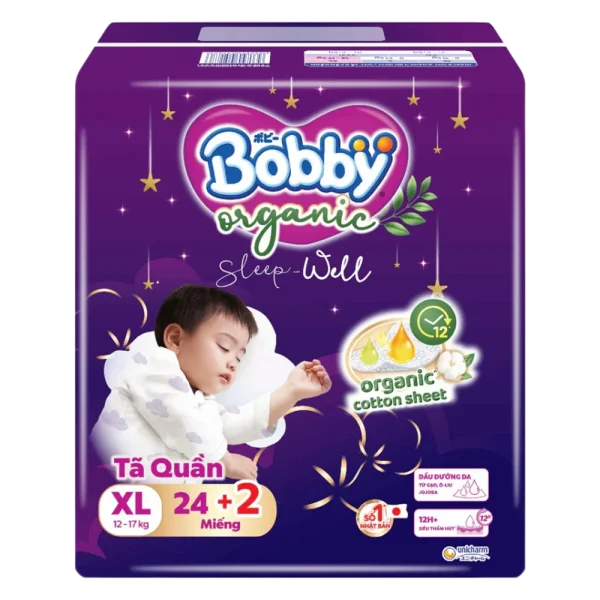 Quà tặng khi mua Combo 3 Tã quần Bobby Organic XL46 Miếng