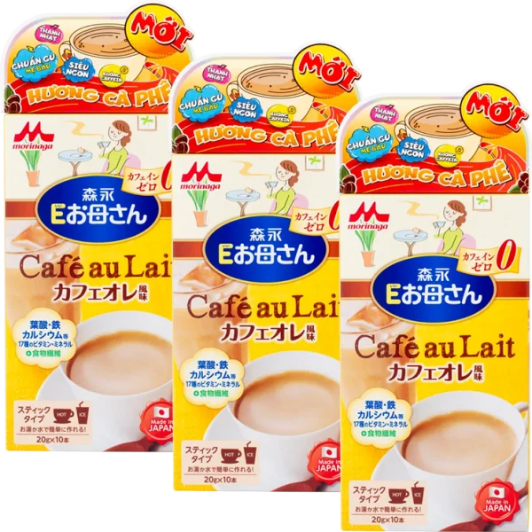 Combo 3 Sữa bầu Morinaga E-Okasan hương Café 200g (10 thanh)