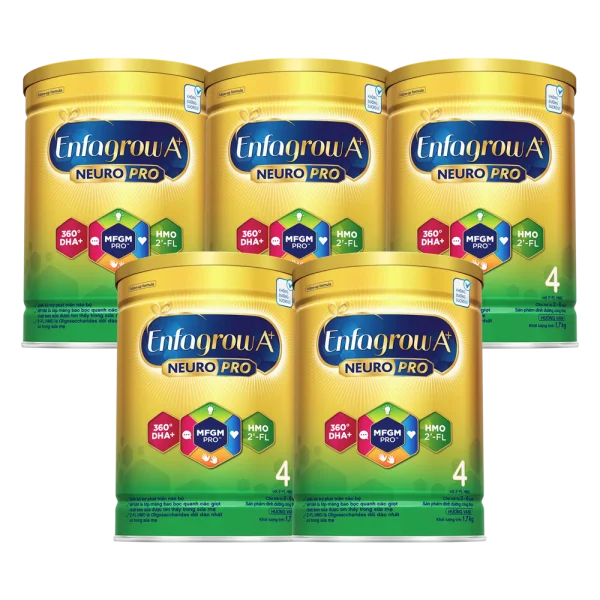 Combo 5 Sữa Enfagrow A+ số 4 1700g (2-6 tuổi) 2Flex