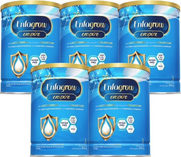 Combo 5 Sữa Enfagrow Enspire 3 850g (2-6 tuổi)