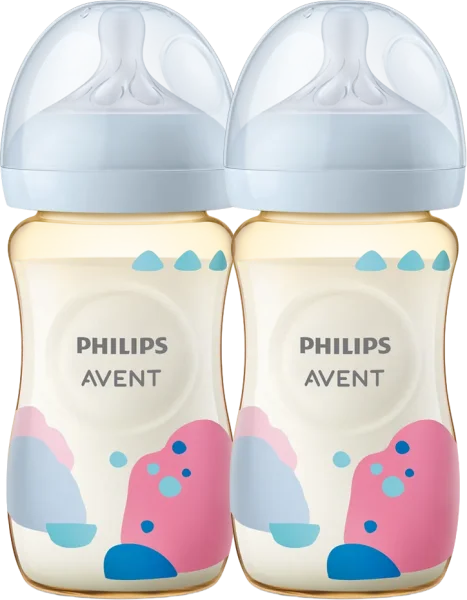 Combo 2 Bình sữa PPSU Philips Avent mô phỏng tự nhiên 260ml (SCY943/01)