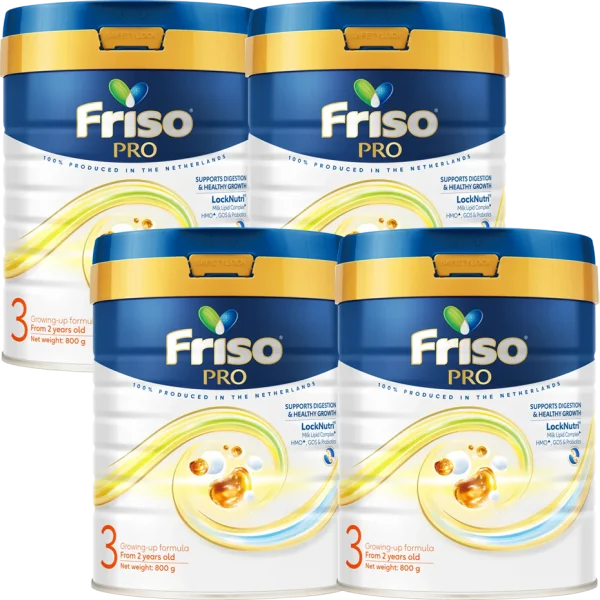 Combo 4 SPDDCT Friso Pro 3, 800g (trên 2 tuổi)