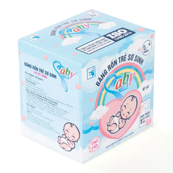 Băng rốn baby xanh 10M/hộp