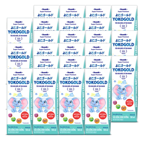Combo 6 lốc Sữa uống dinh dưỡng Vinamilk Yoko Gold 180ml (Lốc 4 hộp)