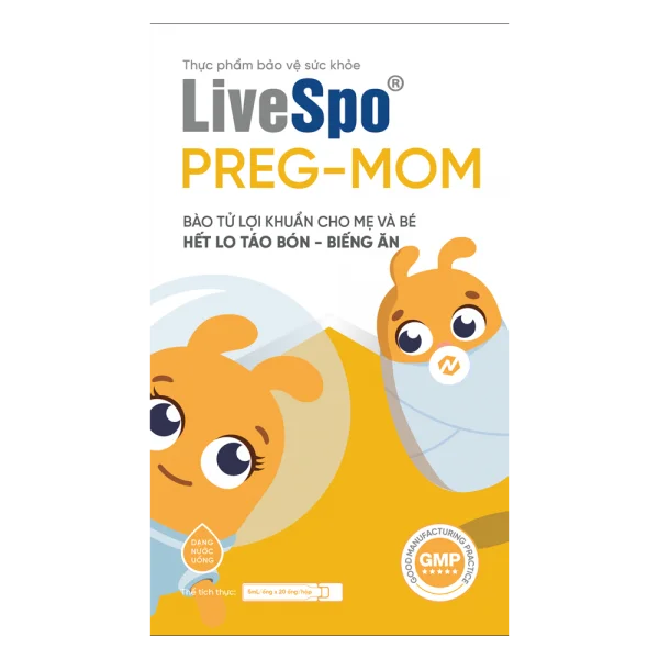 Men vi sinh LiveSpo Preg-Mom (20 ống/hộp)