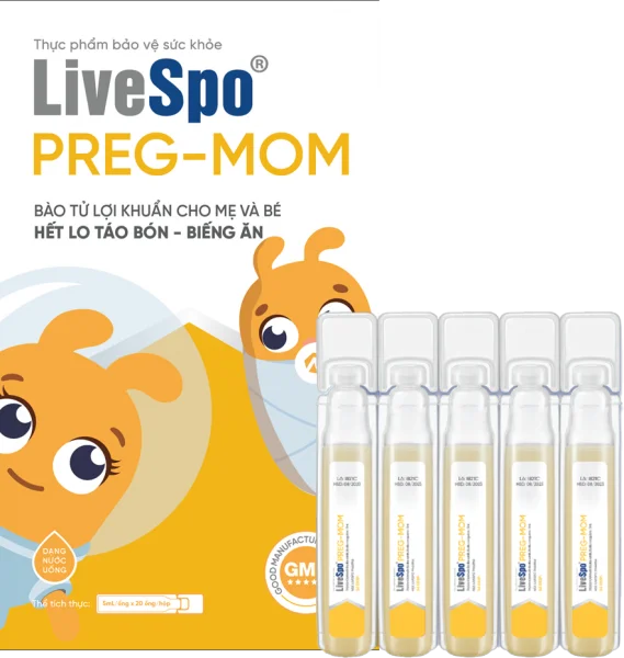 Men vi sinh LiveSpo Preg-Mom (20 ống/hộp)