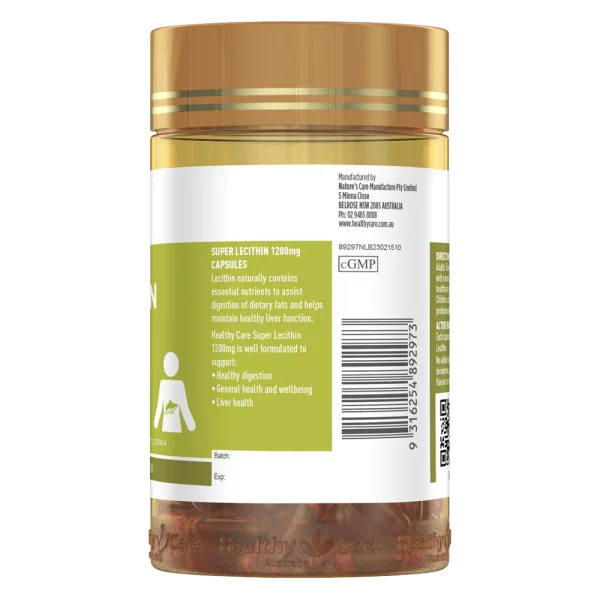 Tinh chất mầm đậu nành Healthy Care Super Lecithin 1200mg