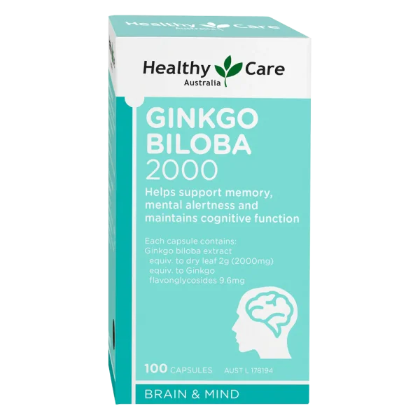 Thực phẩm bảo vệ sức khỏe Healthy Care Ginkgo Biloba 2000mg
