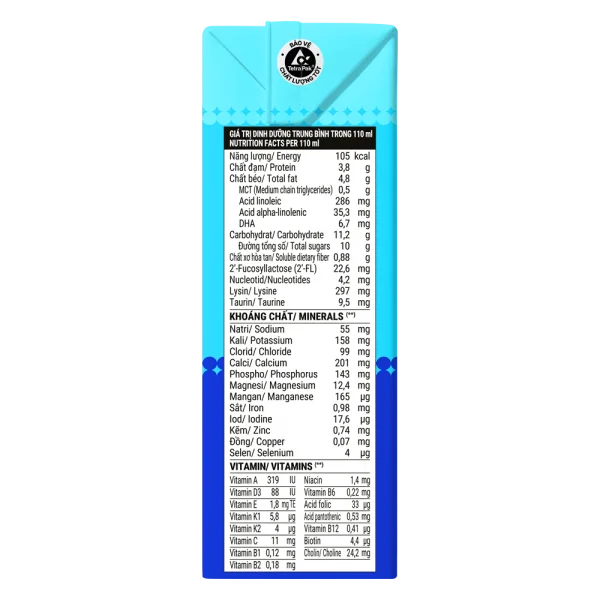 Combo 2 Thùng Sữa uống dinh dưỡng Dielac Grow Plus 110ml (Sữa Non) - Lốc 4 hộp