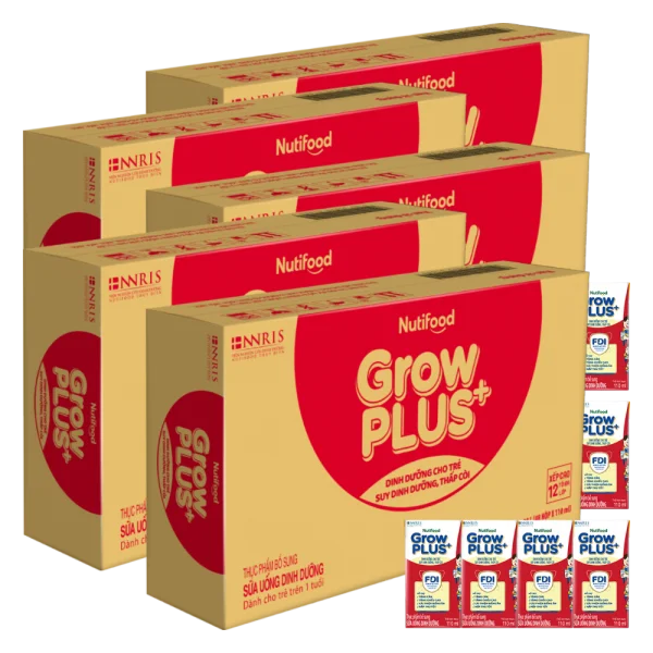 Combo 5 Th&ugrave;ng SPDDPS GrowPLUS 110ml (lốc 4 hộp)