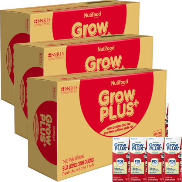 Combo 3 Thùng SPDDPS GrowPLUS+ 180ml (lốc 4 hộp)