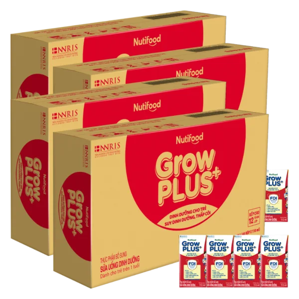 Combo 4 Thùng SPDDPS Sữa GrowPLUS+ Hộp 110ml (lốc 4 hộp)