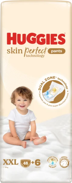 Bỉm tã quần Huggies SkinPerfect Pants (XXL, >15kg, 48+6 miếng) (giao bao bì ngẫu nhiên)