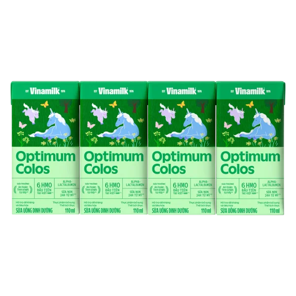 Sữa uống dinh dưỡng Optimum Colos 110ml (Lốc 4 hộp) new