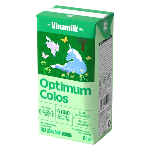 Combo 6 Sữa uống dinh dưỡng Optimum Colos 110ml (Lốc 4 hộp) new