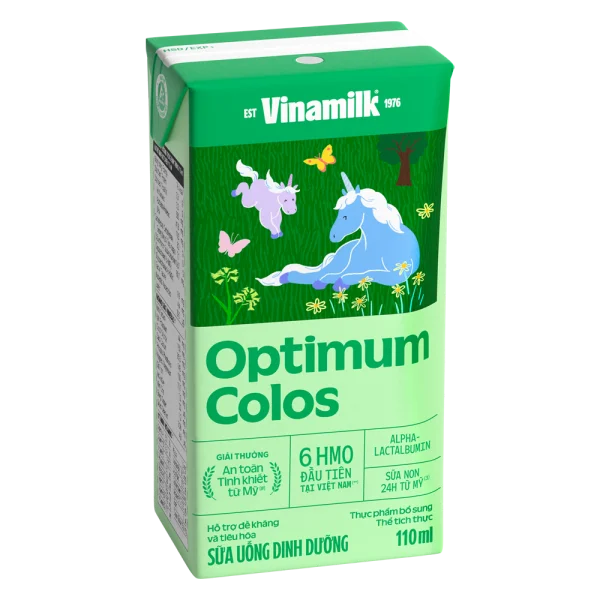 Combo 6 Sữa uống dinh dưỡng Optimum Colos 110ml (Lốc 4 hộp) new