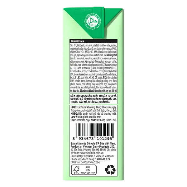 Combo 6 Sữa uống dinh dưỡng Optimum Colos 110ml (Lốc 4 hộp) new