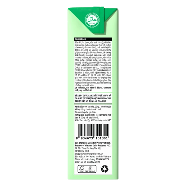 Thùng Sữa uống dinh dưỡng Optimum Colos 180ml (Lốc 4 hộp) new