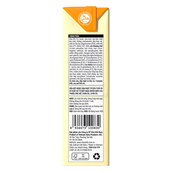 Combo 6 Sữa uống dinh dưỡng Optimum Gold 180ml (Lốc 4 hộp) new