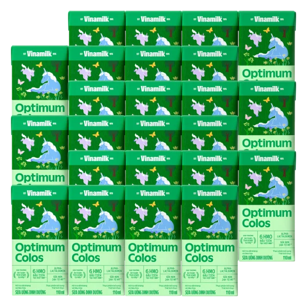 Combo 6 Sữa uống dinh dưỡng Optimum Colos 110ml (Lốc 4 hộp) new