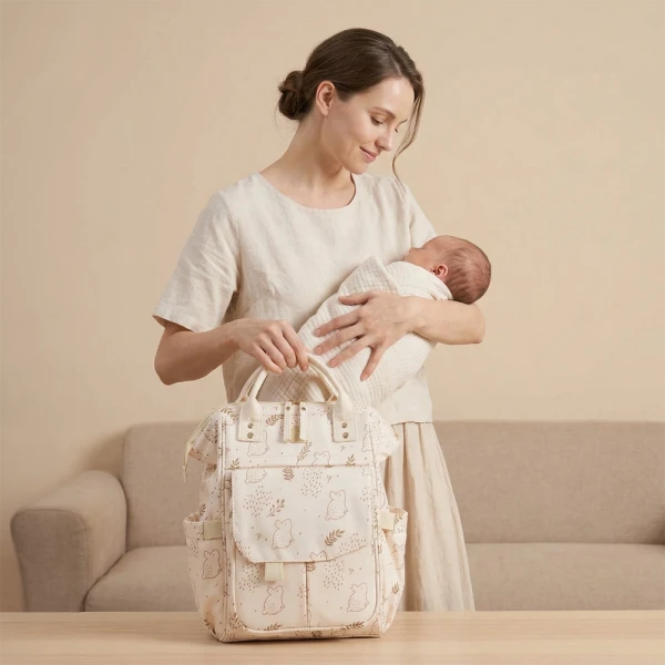 Balo bỉm sữa cao cấp Animo