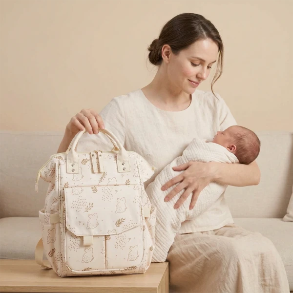 Balo bỉm sữa cao cấp Animo