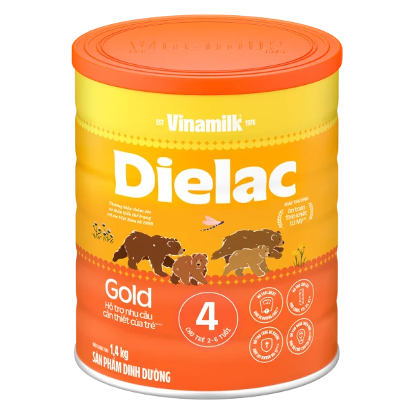 Combo 2 Sữa bột Dielac Gold 4 HT 1400g