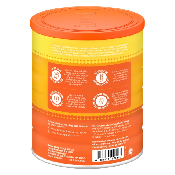 Combo 2 Sữa bột Dielac Gold 4 HT 1400g