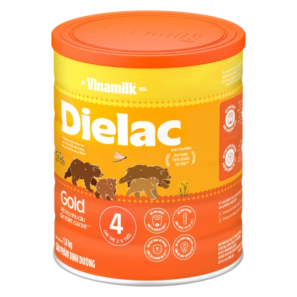Combo 2 Sữa bột Dielac Gold 4 HT 1400g