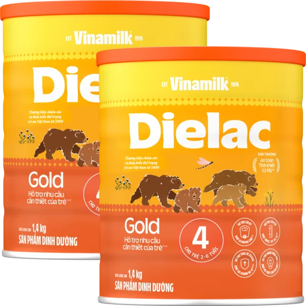 Combo 2 Sữa bột Dielac Gold 4 HT 1400g