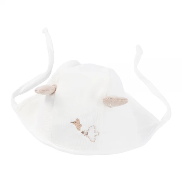 Nón em bé 0-12M cột dây Animo A2601_MN012 (44cm,Kem)