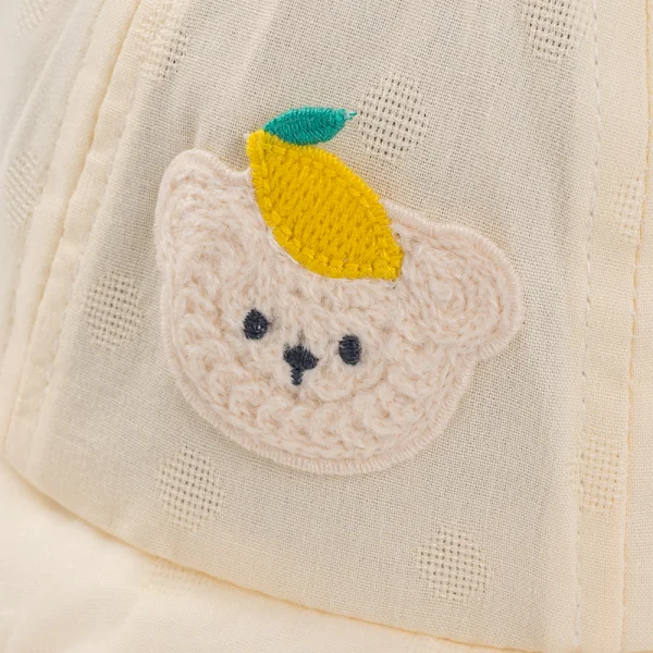 Nón vành tròn khăn voan bé gái 0-12M Animo A2601_MN009 (46cm,Vàng)