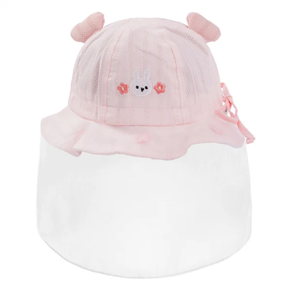 Nón vành tròn khăn voan bé gái 0-12M Animo A2604_MN010 (46cm,Hồng)