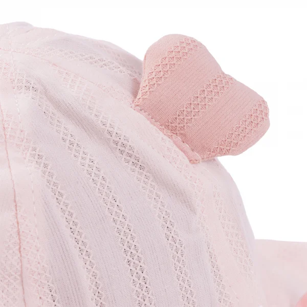 Nón vành tròn khăn voan bé gái 0-12M Animo A2604_MN010 (46cm,Hồng)