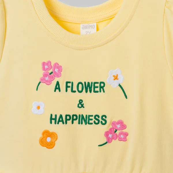 Đầm bé gái Animo ST1225069 (1-6Y,Vàng,TT01)