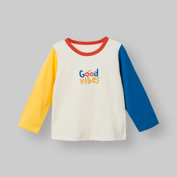 Bộ bé gái dài Animo Easy LU0326016 (1-4Y,Kem-vàng-navy,TT01)