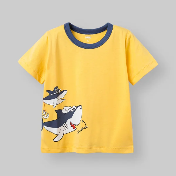 Bộ bé trai ngắn Animo Easy HN0526025 (1-4Y,Vàng-dương,TT02)