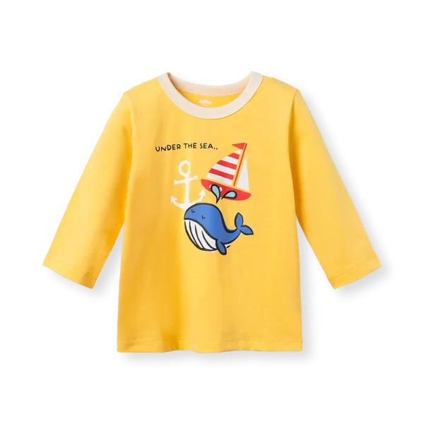 Bộ bé trai dài Animo Easy HN0526036 (1-4Y,Vàng-kem,TT02)