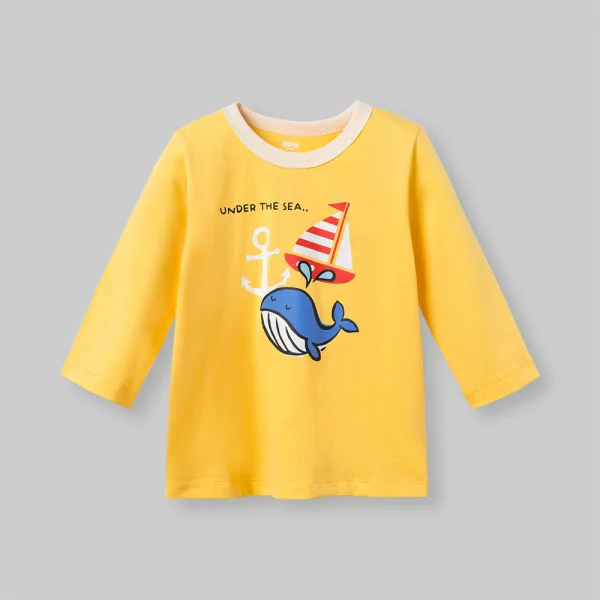 Bộ bé trai dài Animo Easy HN0526036 (1-4Y,Vàng-kem,TT02)