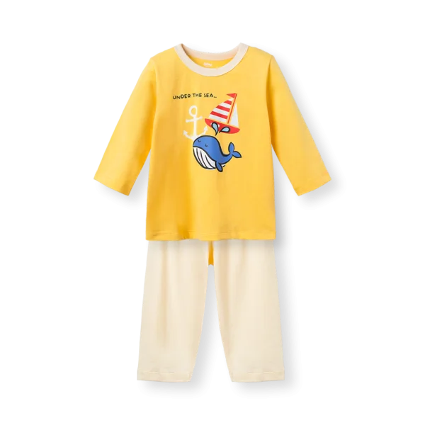 Bộ bé trai dài Animo Easy HN0526036 (1-4Y,Vàng-kem,TT02)