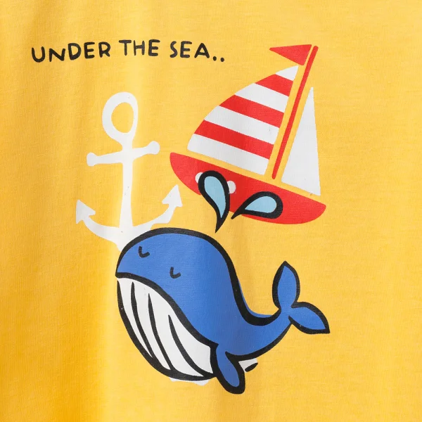 Bộ bé trai dài Animo Easy HN0526036 (1-4Y,Vàng-kem,TT02)