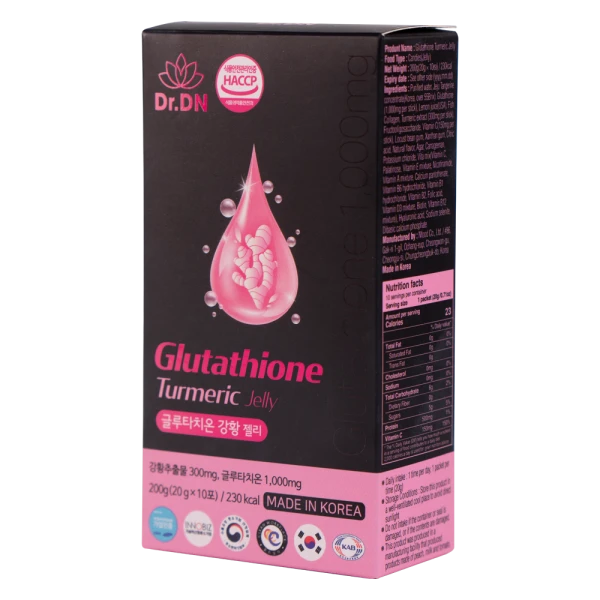 Thạch nghệ Glutathione Dr.DN (hộp 30 gói)