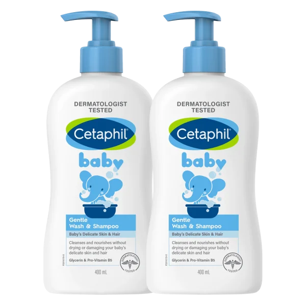 Combo 2 Sữa tắm gội cho trẻ em Cetaphil baby gentle 400ml